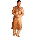 Full Sleeved Sherwani In Brown Color