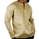 Bage Linen Kurta With Pintucks