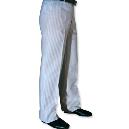 Grey Colored Vertical Striped Formal Pant