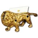 Golden Finished Lion shaped Card Holder