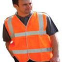 Hazard Protection 2 Band And Brace Hi Vis Orange Waistcoat Clothing