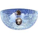 Crystal Made Bowl With Crackle Glass Finish