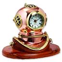 Divers Helmet With Clock