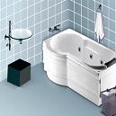 P Shaped Bathtub With Spacious Around Shoulder