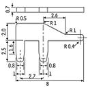 Metal Plated Brass PCB Contacts