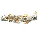 Silver Citrine Tumble Chain Bracelet