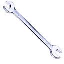 Double Open End Wrench With Satin Chrome Finish