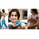 Short Kurta - Turquoise Salwar with Silk-Chiffon Dupatta