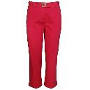 Relaxed Fit Pair Of Belted Capri For Women