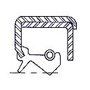 Double Lip - Full Metal Case Rotary Shaft Seal