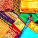 Designer Saris with Multi Coloured Embroidery