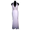 Long White Coloured Evening Gown