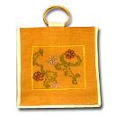 Intricately Embroidered Jute Bags