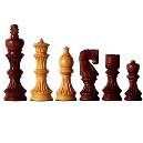 Line Carved Wooden Chess Set