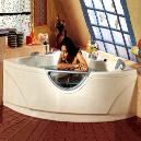 Cornet Shaped Bath Tub With 12 Underwater Jets