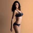 Bra And Panty Set In Black Colour