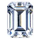 Multi Faceted Emerald Cut Diamond