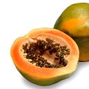 Papaya with Thin Greenish Skin