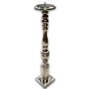 White Metal Mounted Candle Stand