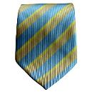 Tie with Pale Cream and Yellow Stripes