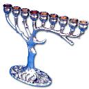 Menorah Candle Holder with Nine-Candle Holding Capacity