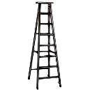 Aluminum Folding Ladder with Rubber Shoes