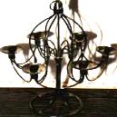 Wrought Iron Candle Stand