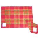 Strip Designed Colorful Placemat & Napkin Set