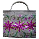 Jute Embroidered Ladies Handbag