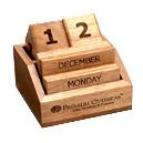 Wooden Desktop Calendar