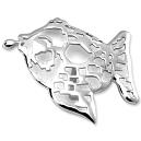 Fish Shaped Silver Pendant