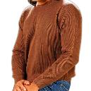 Round Neck Brown Gents Sweater