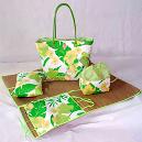 Water-Proof Leaf Printed Beach Bag