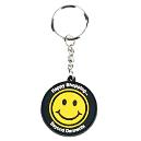 Round Shaped Silicon Rubber Key Chain