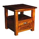 Wooden Lamp Table With Drawer