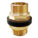 Brass Tank Nipple with Synthetic Washer