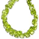 Peridot Trillion Cut Beads