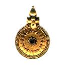 Round Shaped Gold Pendant