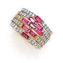 Colourful Stone Studded Designer Ring