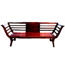 Carved Wooden Garden Benches