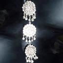 White Stone Studded Designer Earrings