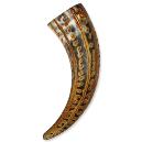 Colourful Carved Decorative Horn