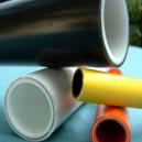 Orange Coloured Medium Density Polyethylene Pipes