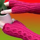 Crochet Pink Hand Gloves