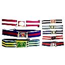 Colourful Striped School Belt With Metal Buckle