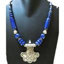 Designer Lapis Beaded Necklace