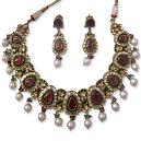 Meena Worked Kundan Designed Necklace Set