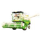 Combine Harvester With Double Paddle Hydraulic Brake