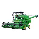 Self Propelled Combine Harvester With Cutter Gear