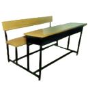 Desk With Mild Steel Shelf